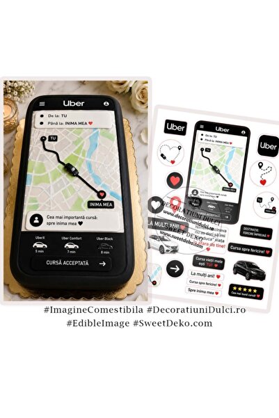Decoratiuni Dulci Uber My Favorite Driver Decoration Images - Cut Out
