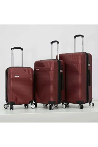Akyat 3-piece double fiberglass travel bag set - brown