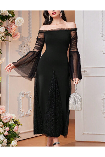 Evendi Long dress, Black