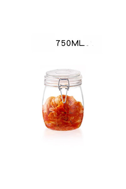 choice2 TypeB Transparent Glass Sealed Jar Food Grade Buckle Lid Storage Jar ...