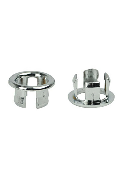 Choice A 2XOverflow Ring Bathroom Basin Sink Silver Chrome Hole Cover Cap Ins...