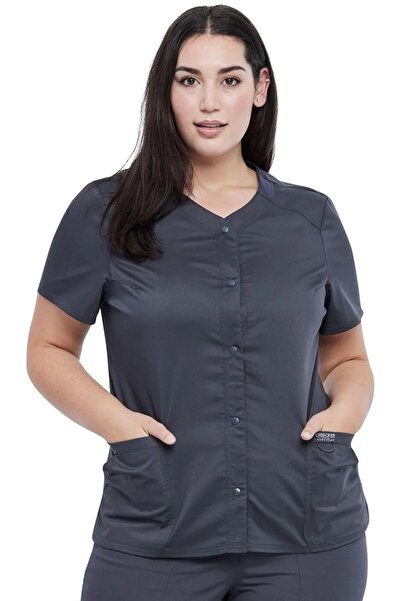Cherokee UNIFORMS Halat medical de damă cu capse Cherokee WW622 Gri XL