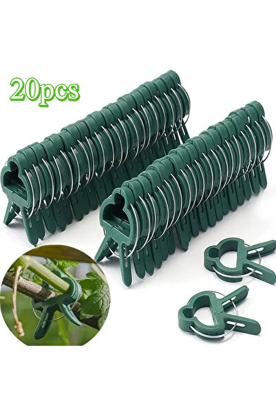 Choice 20pcs 10/20PCS Adjustable Plant Fixed Clips Reusable Greenhouse Bracke...