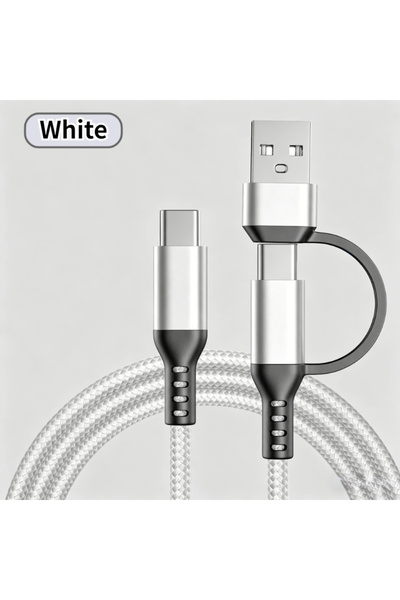 Choice3 كابل شحن ثنائي الاستخدام من النوع C إلى C أو USB بقوة 60 واط، طول 1 م...