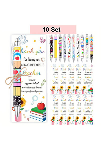 Choice 10 Sets 5/10 Sets Teacher Ballpoint Pen Set Bookmarks, Hemp Ropes Gift...