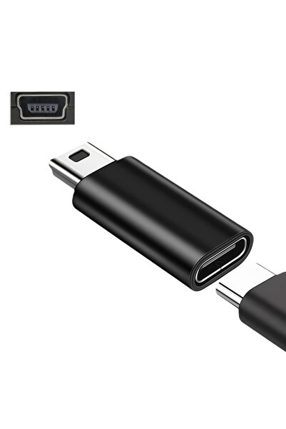 Choice محول USB صغير أسود إلى USB C، محول USB C إلى USB صغير بسرعة 480 ميجابت...