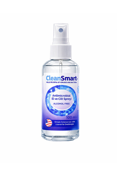 cleansmart El Ve Cilt Dezenfektan Spreyi Yara Bakım ANTİBİKROBİAL 100 ml