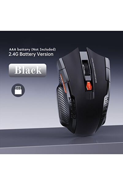 Choice1 ماوس لاسلكي محمول أسود 2.4 جيجا هرتز مع مستقبل USB و6 أزرار وقابلية ت...