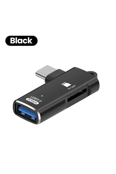 Choice1 محول USB C OTG أسود 2 في 1 من النوع C إلى USB3.0 لنقل البيانات + موصل...