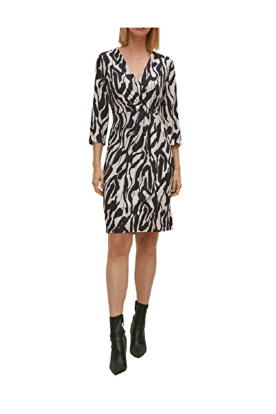 Evendi Short dress, Black/White