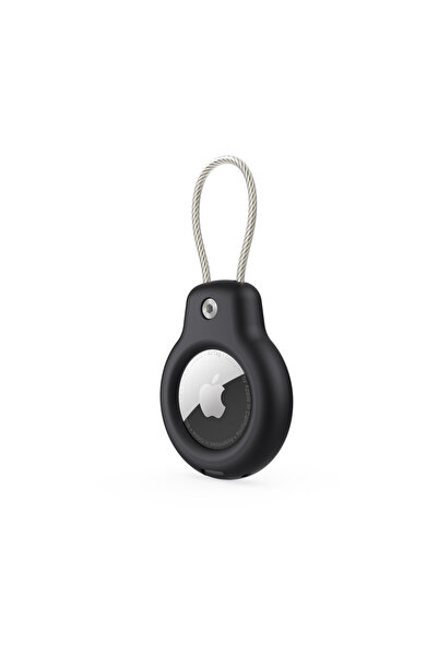 Choice9 1pcs Black For Air Tag Case Plastics Holder Anti-Loss Keychain With S...