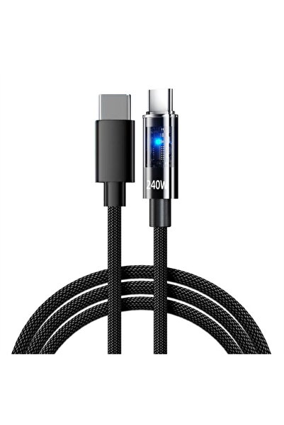 Choice3 كابل USB-C إلى USB-C أسود بطول 0.25 متر، شحن سريع 240 واط لهواتف آيفو...
