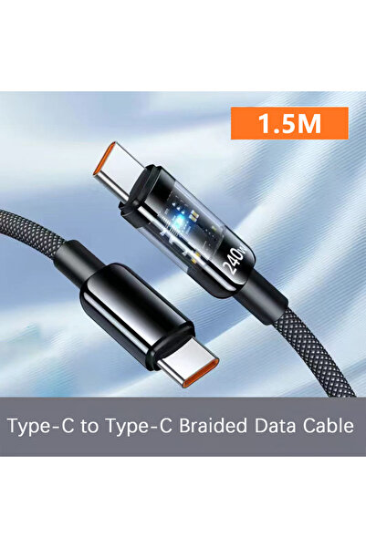 Choice4 كابل شحن سريع جداً من نوع USB C إلى Type C بطول 1.5 متر من NNBILI بقو...