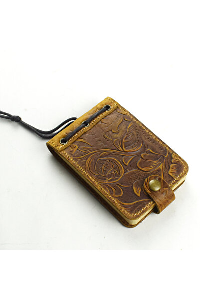 Choice Brown Durable Pocket-sized Notepad Organizer Journal Vintage Engraved ...