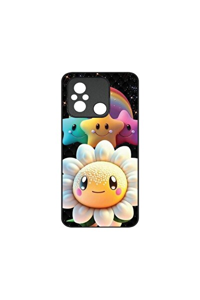 bestcase Λεπτή Γυάλινη Θήκη, Συμβατή με Xiaomi Redmi 12C, Χαριτωμένα Αστέρια,...