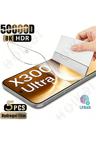 Choice 5 قطع من فيلم هيدروجيل لهاتف VIVO X300 Ultra، 5 قطع من فيلم TPU شفاف ع...