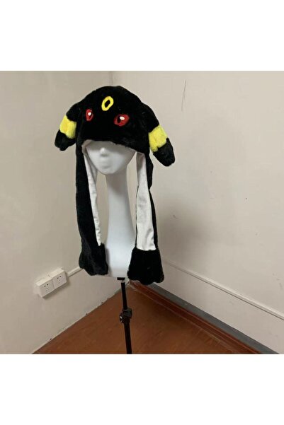 Choice Bandai Eevee - black New Cartoon Cute Doll Pokemon Airbag Hat Pinch Ea...