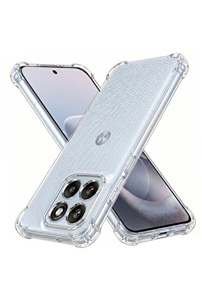 Techsuit Husa pentru Motorola Edge 70 Fusion, Shockproof Clear Silicone, prot...