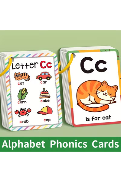 Choice 27 cards Alphabet Phonics Flash Cards for Toddlers Kids - English Lett...