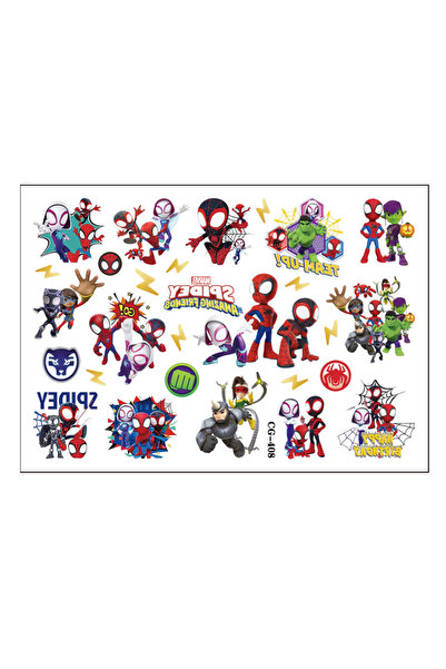 Choice3 Bandai F01 4 Sheets Spidey and His Amazing Friends Waterproof Tempora...