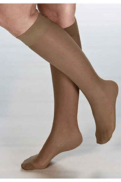 Penti Women's Micro 40 DEN socks, below the knee - semi-opaque and matte, cocoa