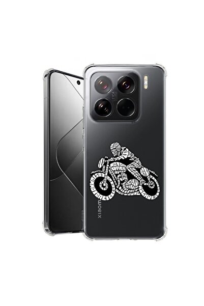 bestcase Калъф за Xiaomi 15 Pro, Удароустойчив 1.5ММ, Калиграфия Мото Спорт, ...