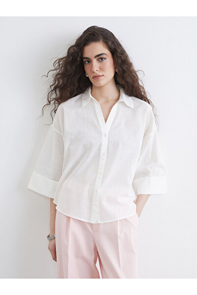 LC Waikiki Nevavm Oversize Women's Shirt with a Difference