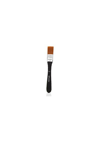 choice2 Black Paint Brush 2 Wide Flat Art Paint Brush 7 Sizes Nylon Hair Pain...