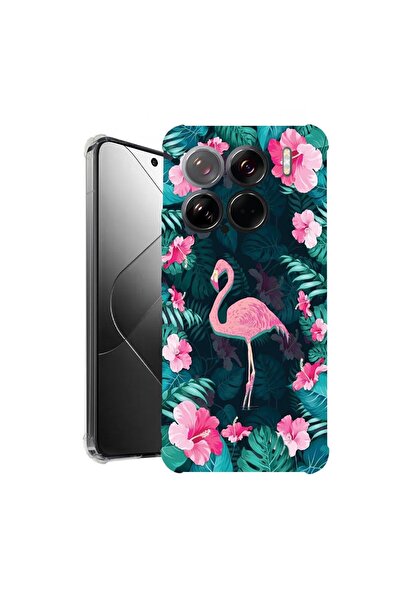 bestcase ¬Æ Husa pentru Xiaomi 15, Anti Shock 1.5MM, Flamingo, Protectie came...