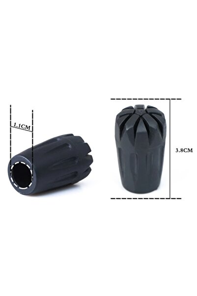 Choice BLACK-1PC 8Pcs Poles Tip Walking Canes Tips Hiking Pole Replacement Ti...