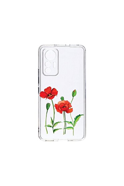 bestcase Διαφανής Θήκη Σιλικόνης 2MM, Συμβατή με Xiaomi 13 Lite, Κόκκινο Παπα...