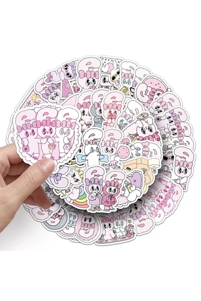 Choice 50pcs 50PCS Esther Bunny Stickers Cartoon PVC Decals Toys DIY Decorati...