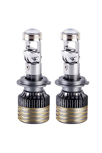 choice2 9006/HB4 6000K عدسة بروجيكتور للمصابيح الأمامية ثنائية LED H7 H4 للقي...