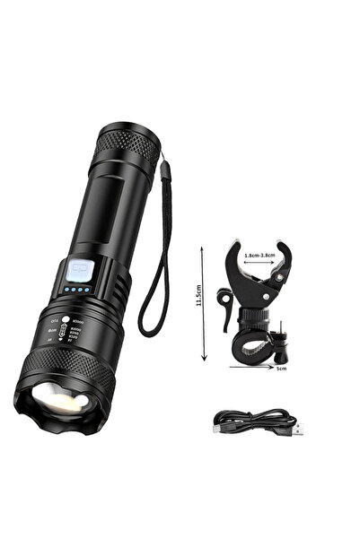 Choice3 1 قطعة - حامل دراجة مع ضوء أمامي B 2000LM، مصباح دراجة LED ساطع قابل ...