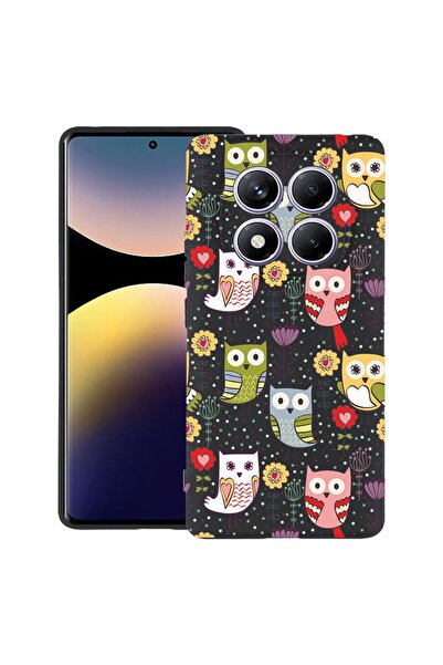 bestcase ¬Æ Husa pentru Xiaomi Redmi Note 14 Pro 4G, Owl Pattern, Slim Silico...