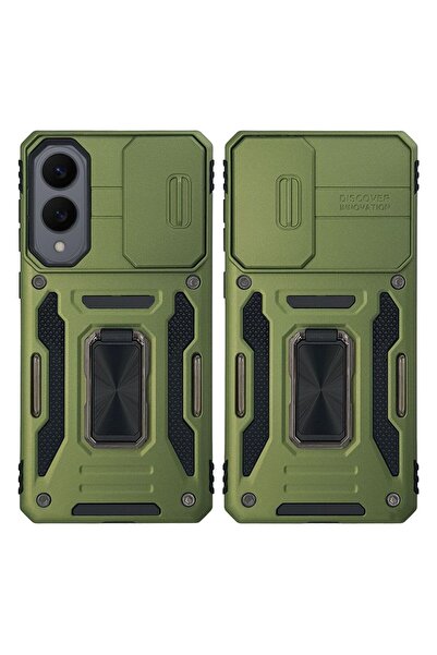 Sonique Θήκη Ring Armor CamShield για Samsung Galaxy S25 Edge Χακί