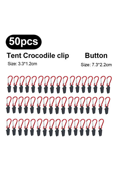 Choice3 50Set Sturdy Camping Tent Clips (10/20/50pcs): Anti-Wind Crocodile Cl...