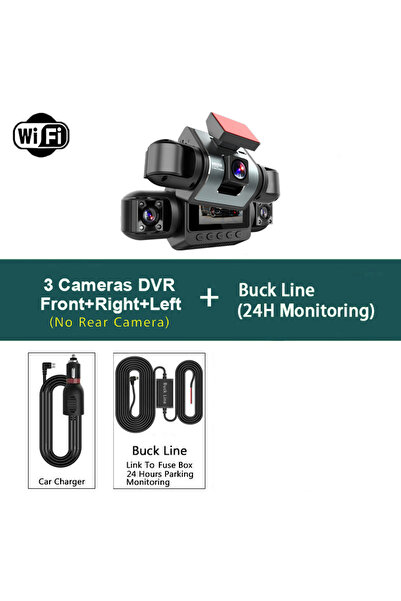 choice2 كاميرا سيارة AF65-3 Lens-BL رباعية القنوات بزاوية 360 درجة مع تطبيق و...