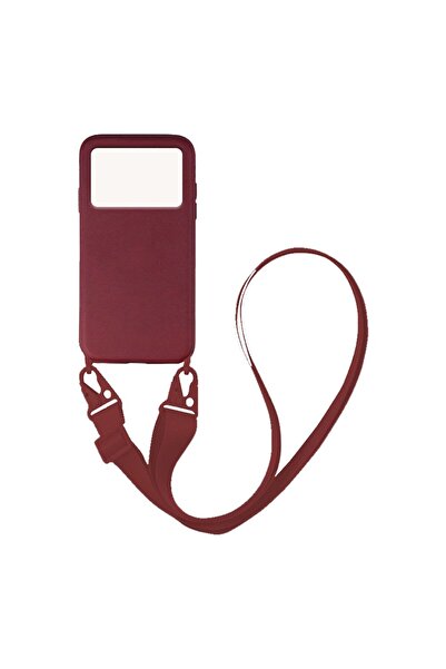 Sonique Θήκη Σιλικόνης με Strap CarryHang Xiaomi Poco M4 Pro 4G Μπορντό