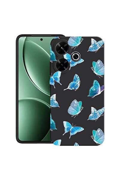 bestcase Husă pentru Xiaomi Redmi 13x cu Design Fluture, TPU Mat Ultra Subțir...