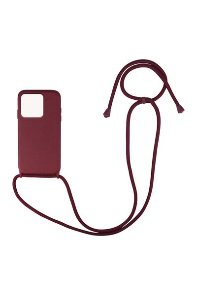 Sonique Θήκη Σιλικόνης με Κορδόνι CarryHang Xiaomi Redmi 10C Μπορντό