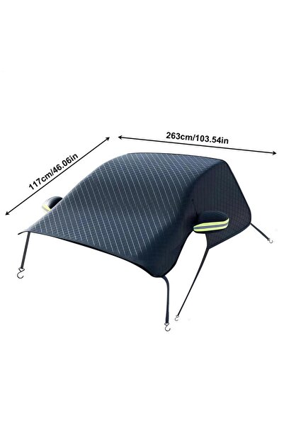 Choice Black Snow Windshield Cover Heavy Duty Oxford Cloth Waterproof Protect...