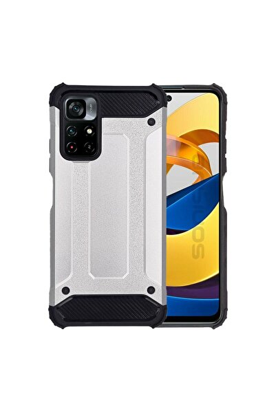 Sonique Θήκη Heavy Armor Xiaomi Poco M4 Pro 5G / Redmi Note 11s 5g Ασημί
