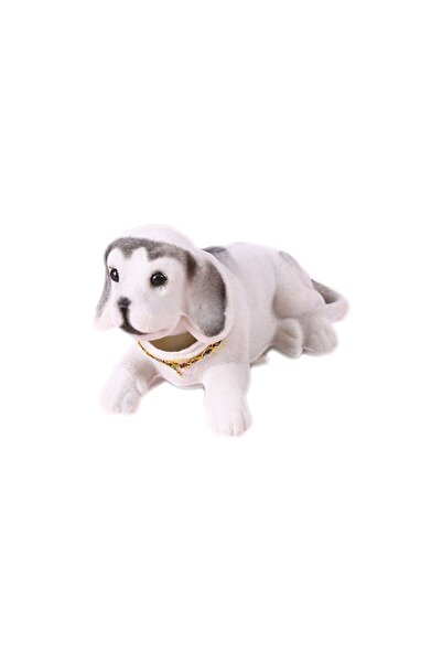 choice2 white Car Ornaments Shaking Head Dog Doll Car Dashboard Toys Cute Nod...