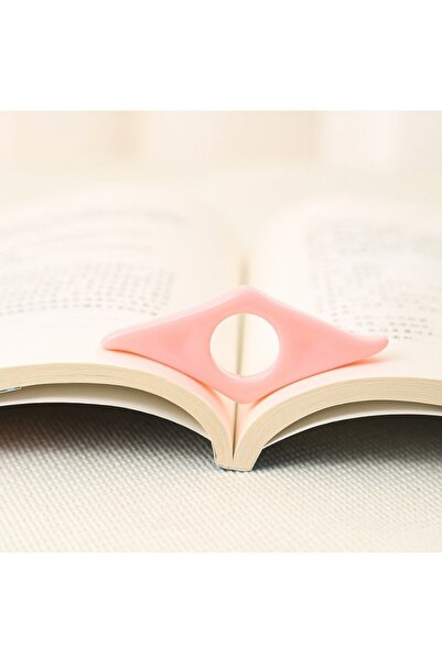 Choice1 حامل كتب مرن من الراتنج باللون الوردي، مساعد للقراءة وحامل للصفحات لل...