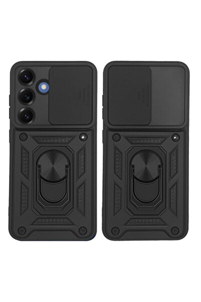 Sonique Θήκη Ring Armor CamPro για Samsung Galaxy S25 Μαύρο