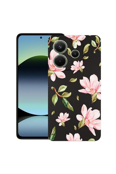 bestcase ¬Æ Husa pentru Xiaomi Redmi Note 14, Flowers Collection, Slim Silico...