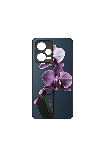 bestcase Тънък стъклен калъф, съвместим с Xiaomi Redmi Note 12 5G, Лилава орх...