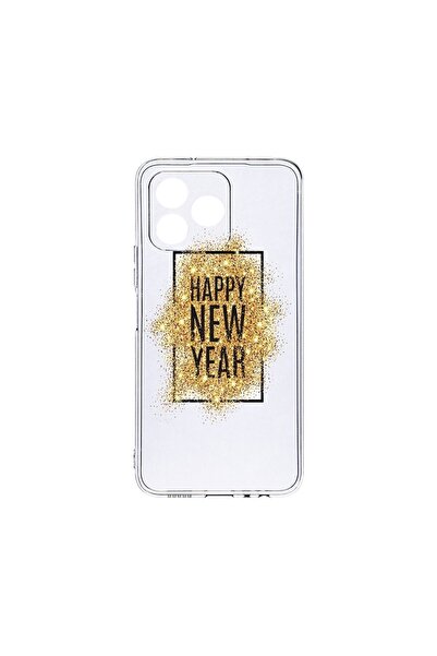 bestcase ¬Æ Husa Clear Silicon 2MM, Compatibila Cu Xiaomi Redmi 13, Happy New...