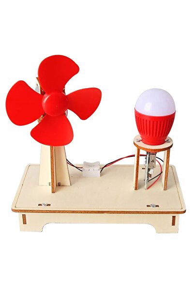 Choice 1pcs DIY Wooden Wind Power Experiment Kit Hands-On STEM Learning Physi...